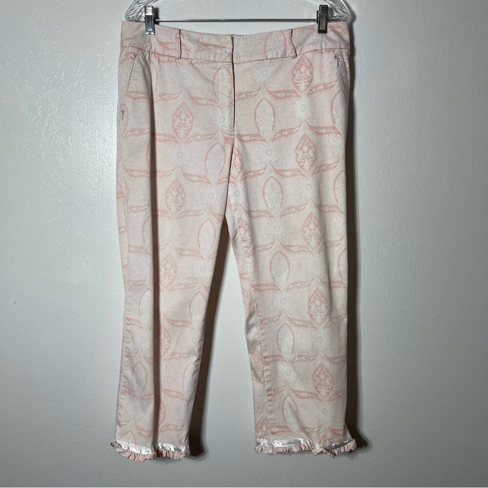 Tribal, Vintage Ruffle Hem Capris. Size 12. In good used condition!
